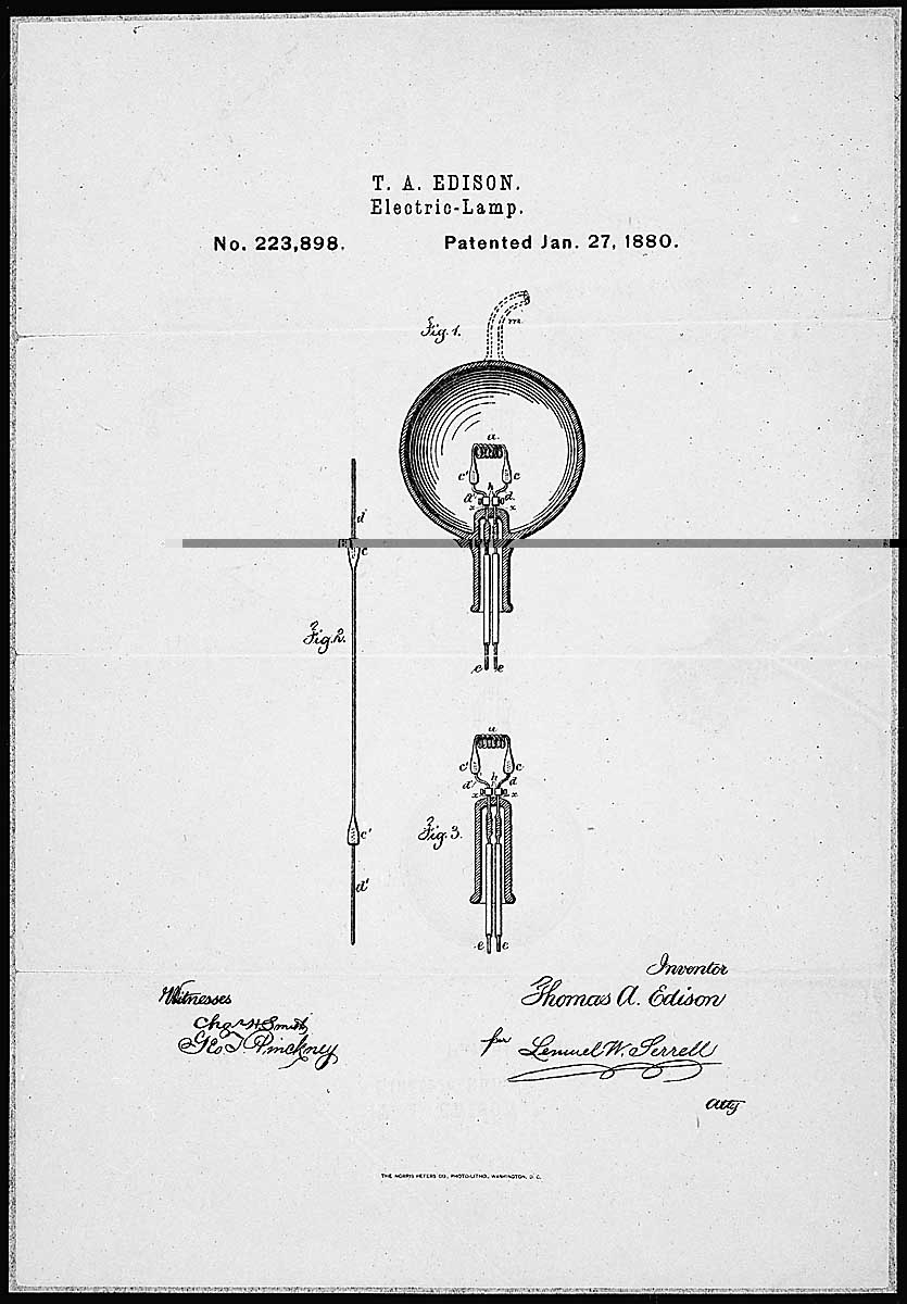 Telephone &amp;amp; Light Patent Drawings | National Archives