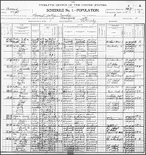 Thumbnail of 1900 Census Page