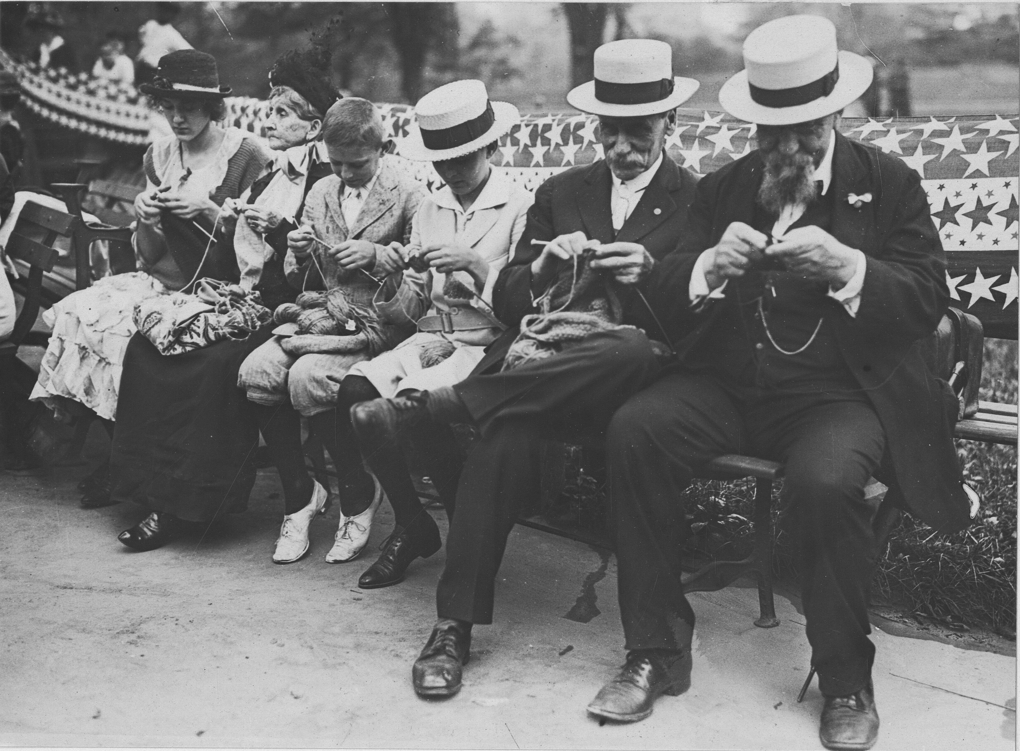 Knitting in Central Park