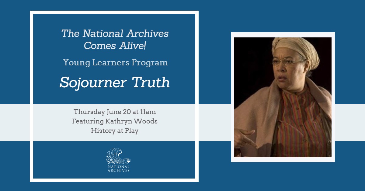 advertisement for Meet Sojourner Truth