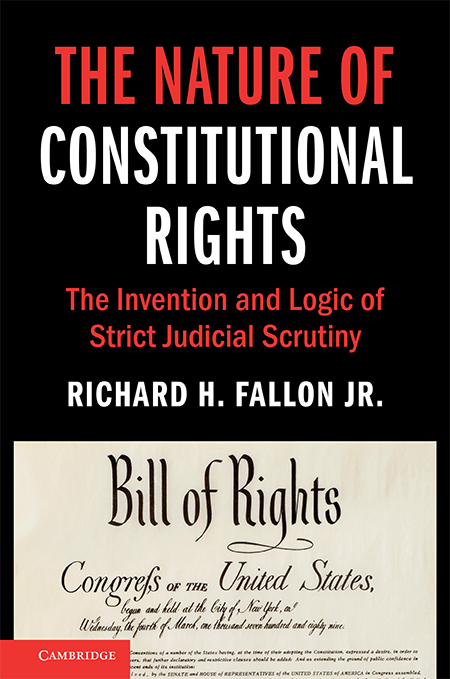 Book cover: Nature of Constitutional Rights