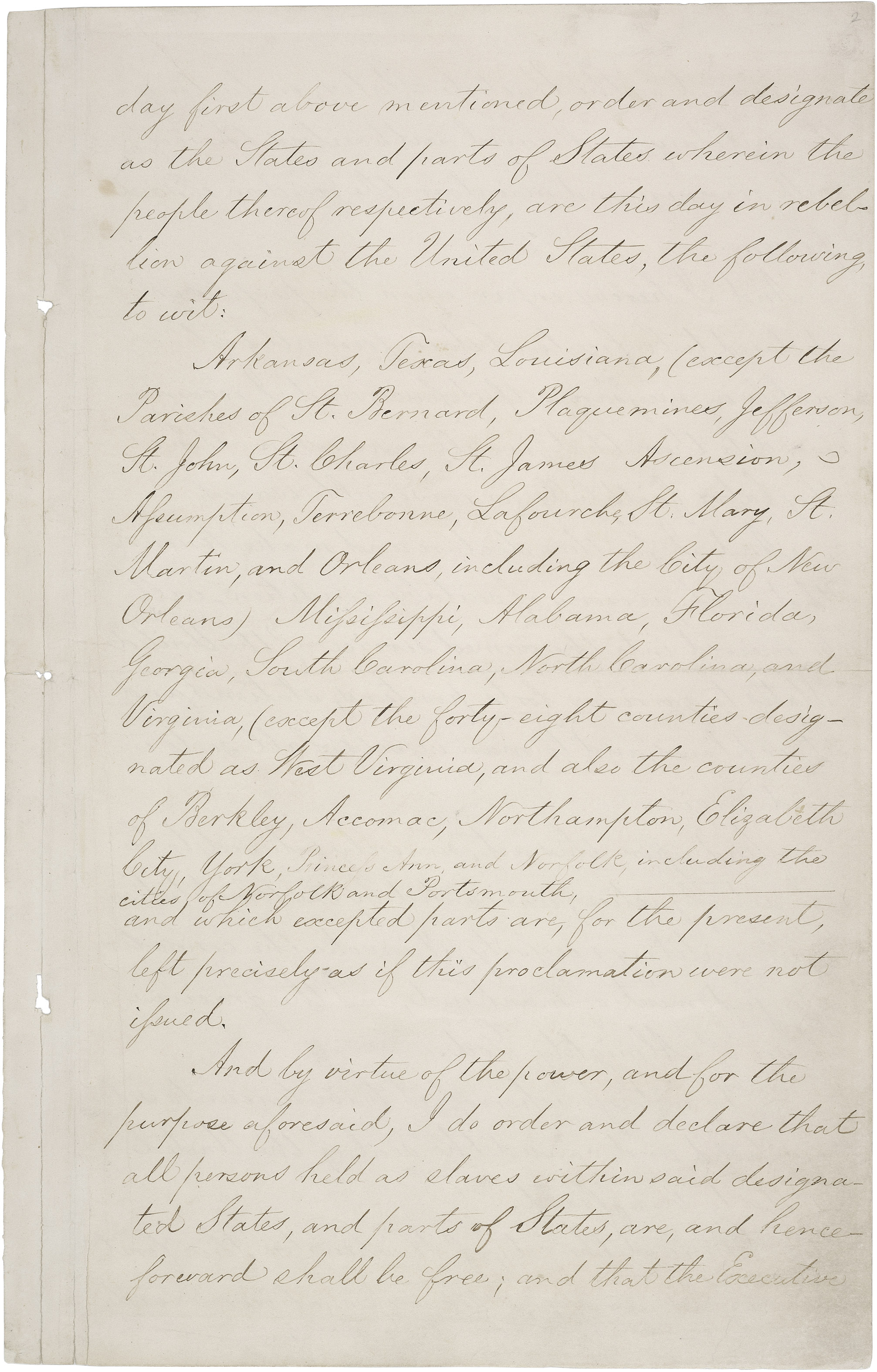 The Emancipation Proclamation National Archives
