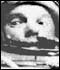 Closeup of John Glen in his Space Suit