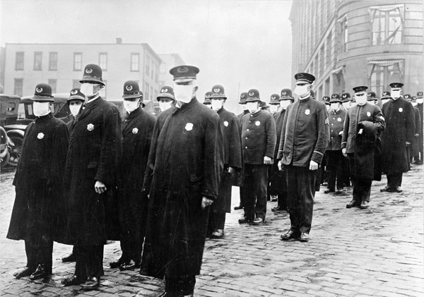 Police during 1918 flu pandemic