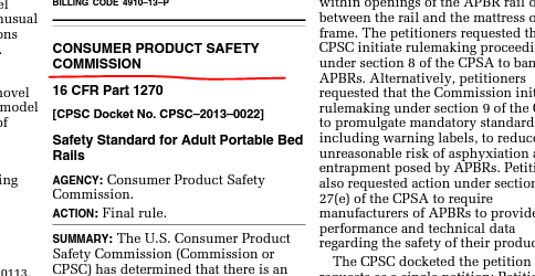 heading of 3-column federal register document