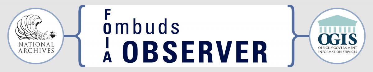 FOIA Ombuds Observer - NARA and OGIS logo