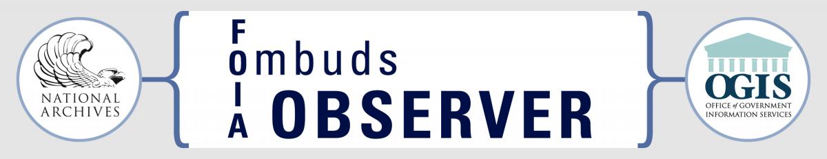 FOIA Ombuds Observer  - NARA and OGIS logo