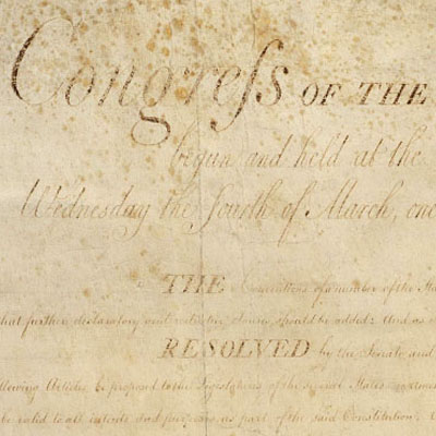 U.S. Constitution Full Size Four Page Replica – National Archives