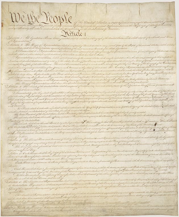 the constitution of the united states national archives