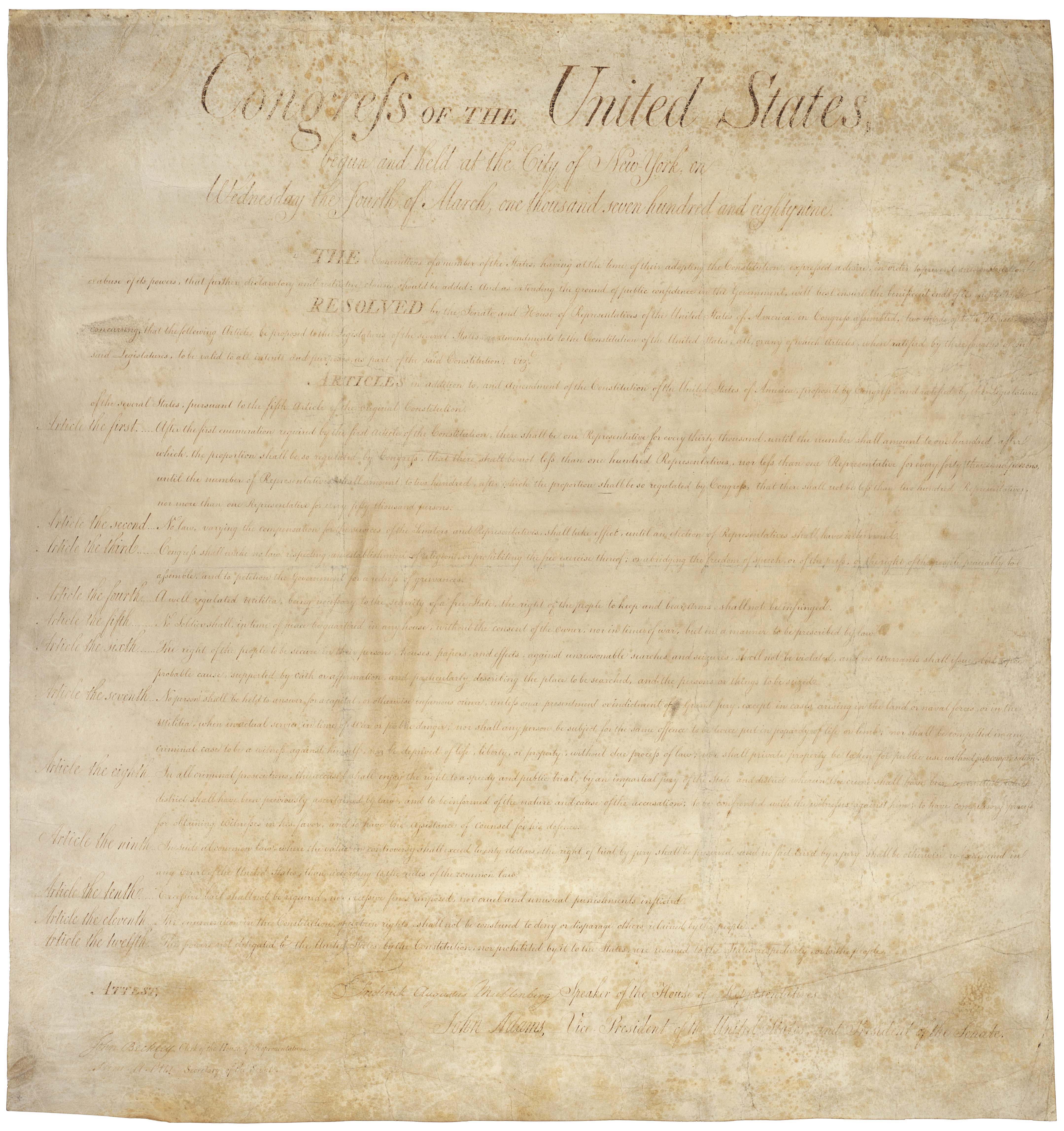 America's Founding Documents High Resolution Downloads