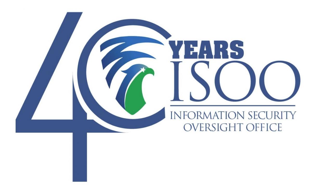 The Information Security Oversight Office (ISOO) logo
