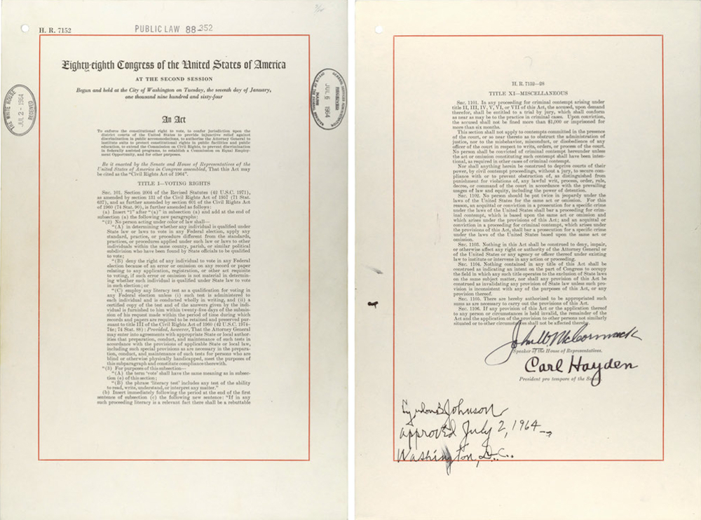 civil rights act of 1964 document