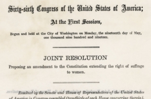 19th Amendment to the U.S. Constitution: Women's Right to Vote (1920)
