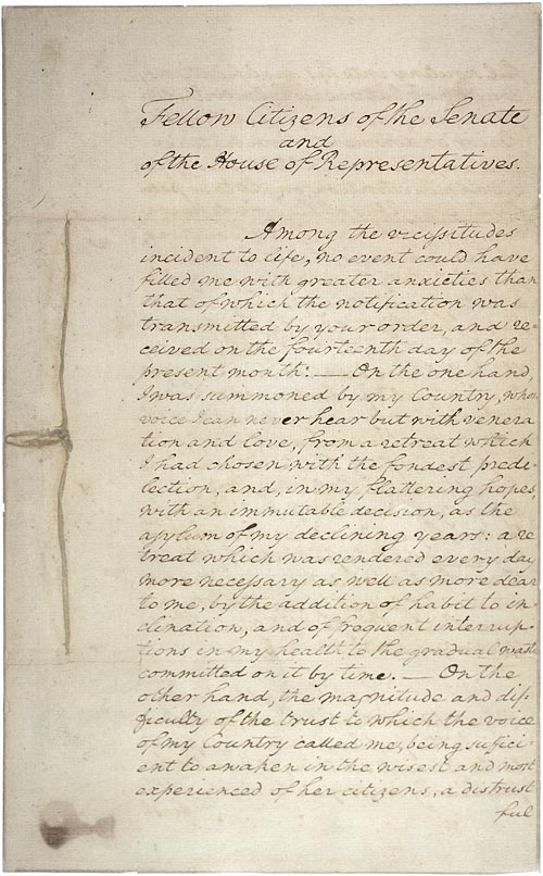 George Washington Handwritten Letter from Presidency for Sale