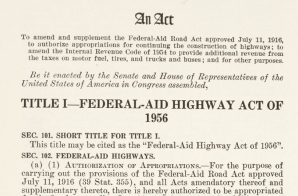National Interstate and Defense Highways Act
