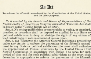 Voting Rights Act