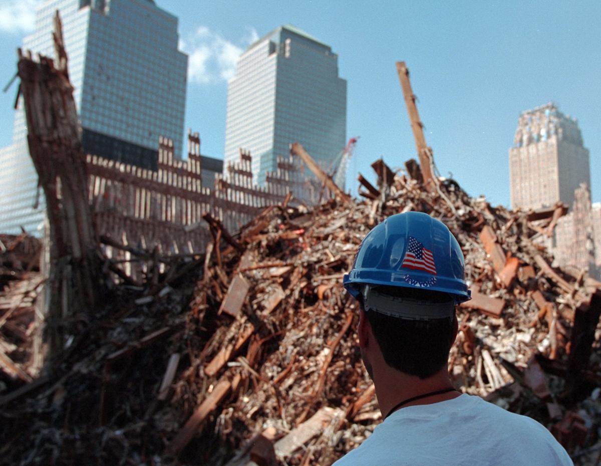 Worker at Ground Zero, New York City