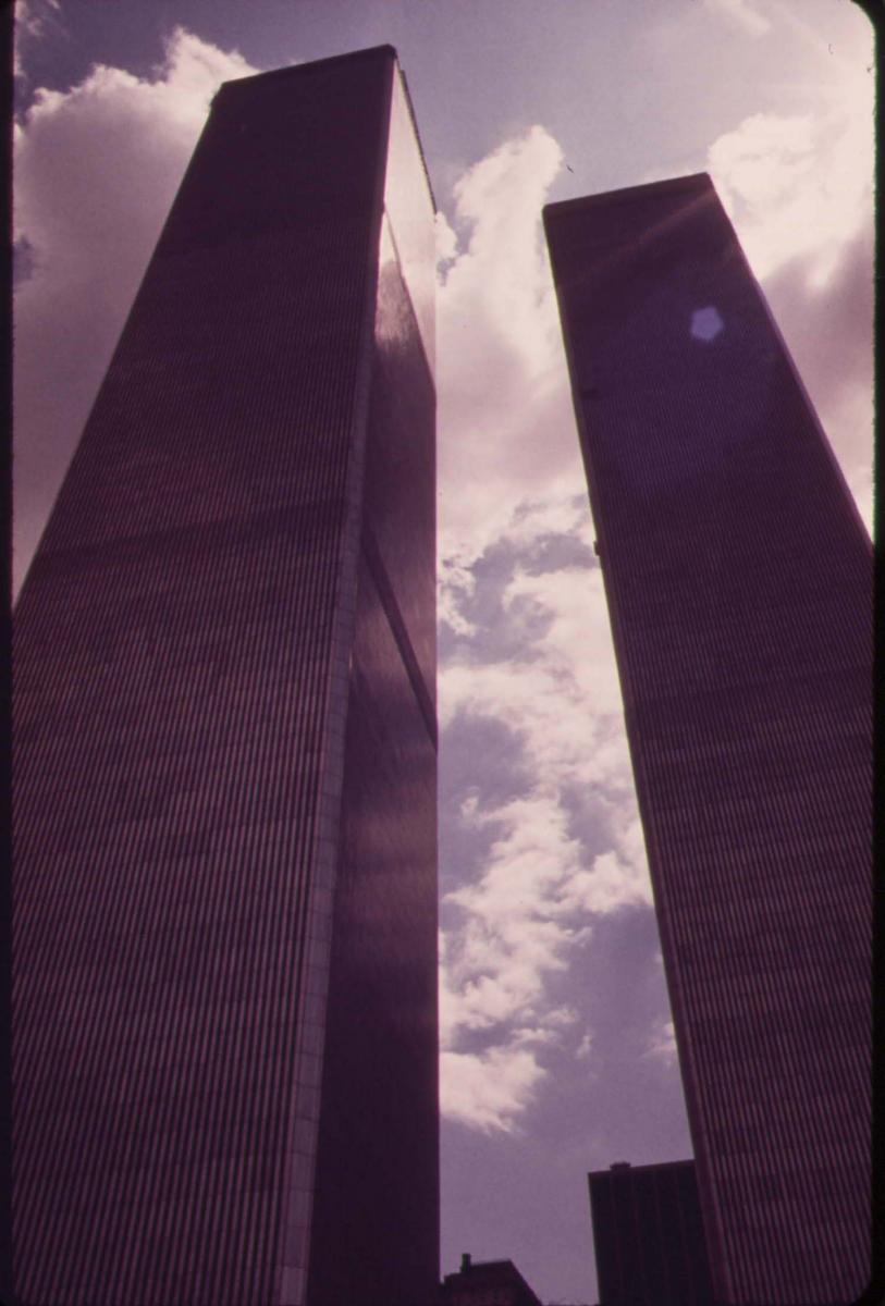 World Trace Center Twin Towers in 1970s