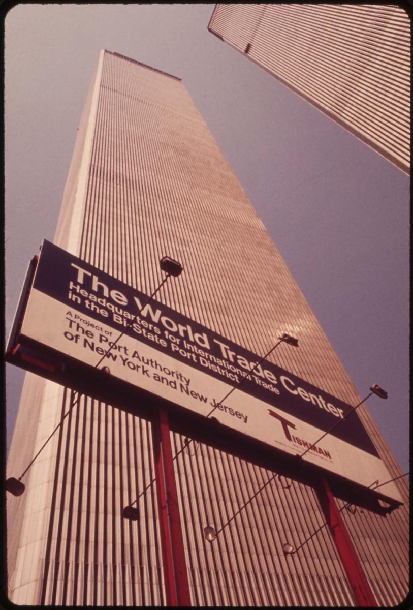 World Trace Center Twin Towers in 1970s