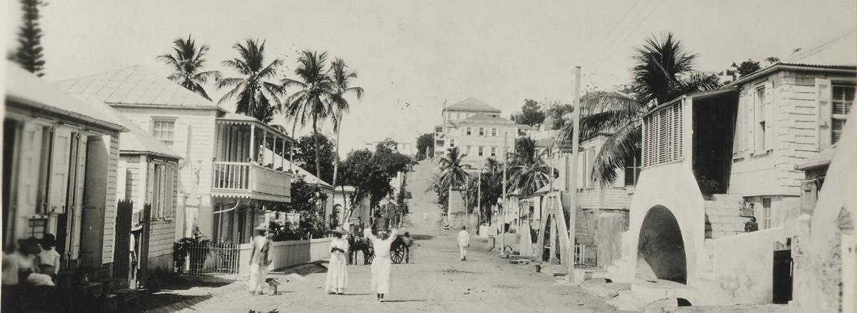 Street scene in St. Thomas, Virgin Islands, June 1919