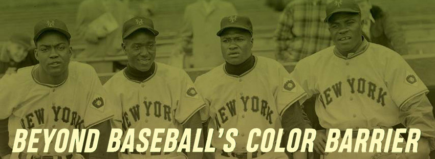 Detail of book cover of Beyond Baseball's Color Barrier