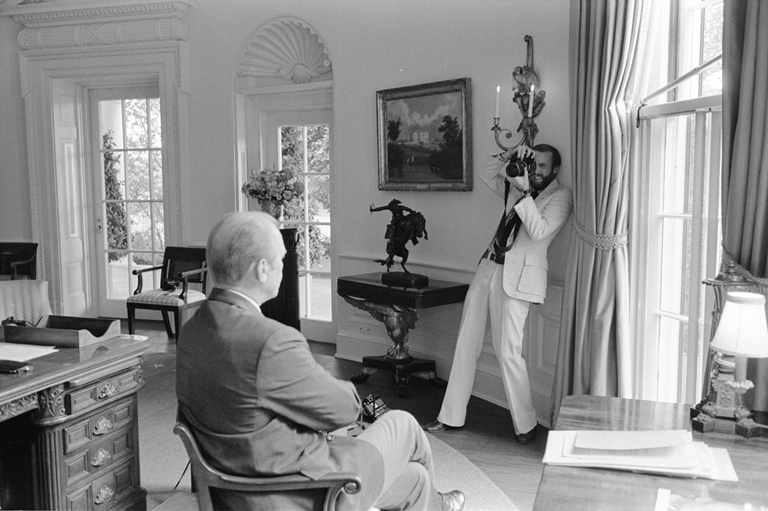 David Hume Kennerly takes a photo of Gerald R. Ford