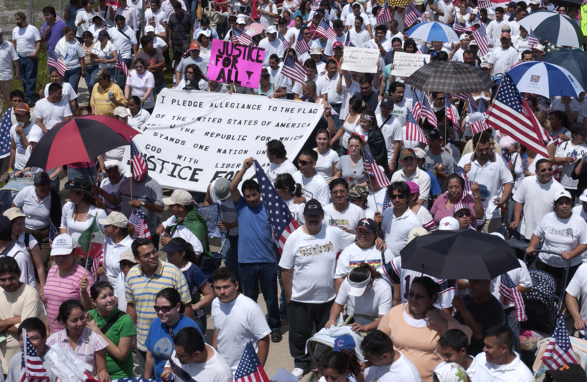 Demonstration for immigrant rights, 2006