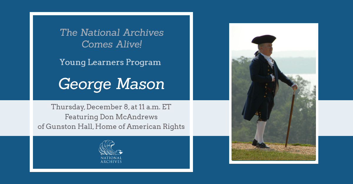 Flyer for Young Learners Program: Meet George Mason