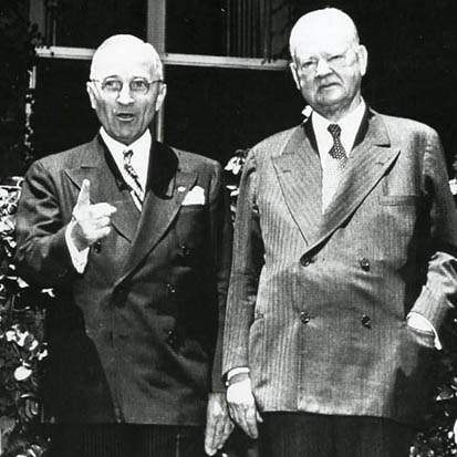 Harry Truman and Herbert Hoover