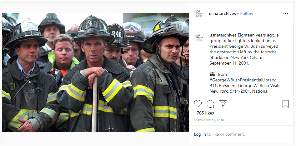 Instagram post for 9/11/2019 Paul Bardo