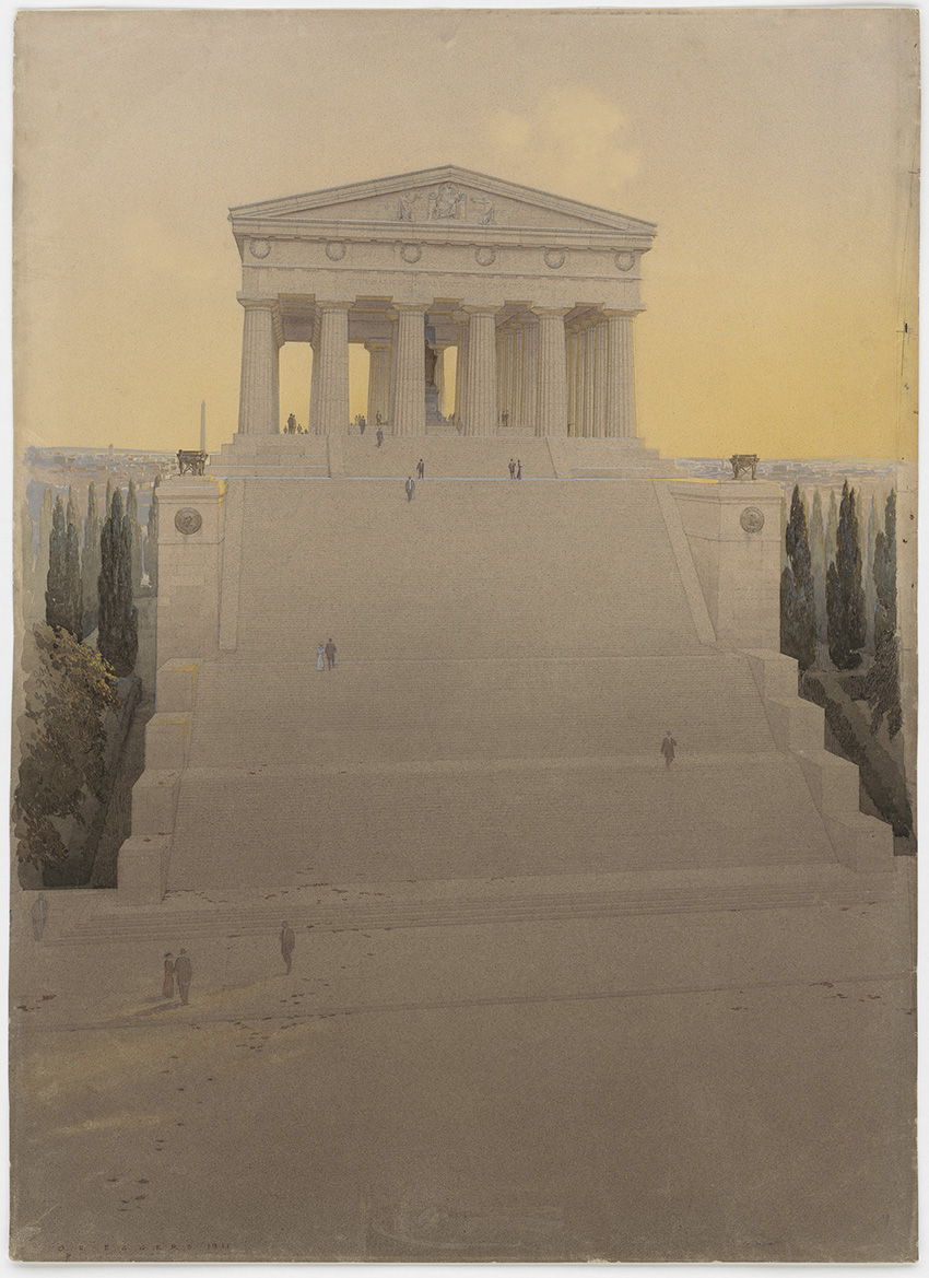 John Russell Pope's design for the Lincoln Memorial