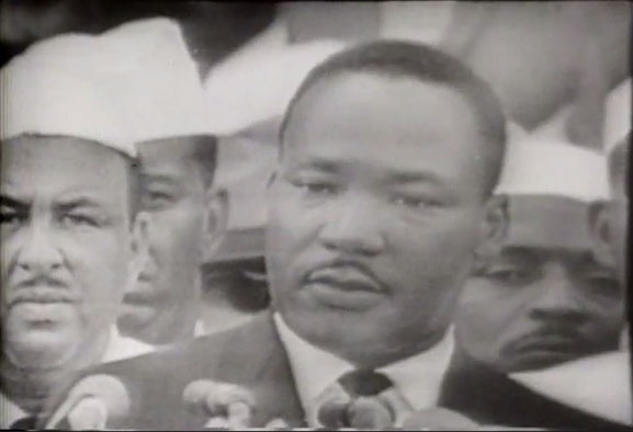 Martin Luther King at the Lincoln Memorial August 1963