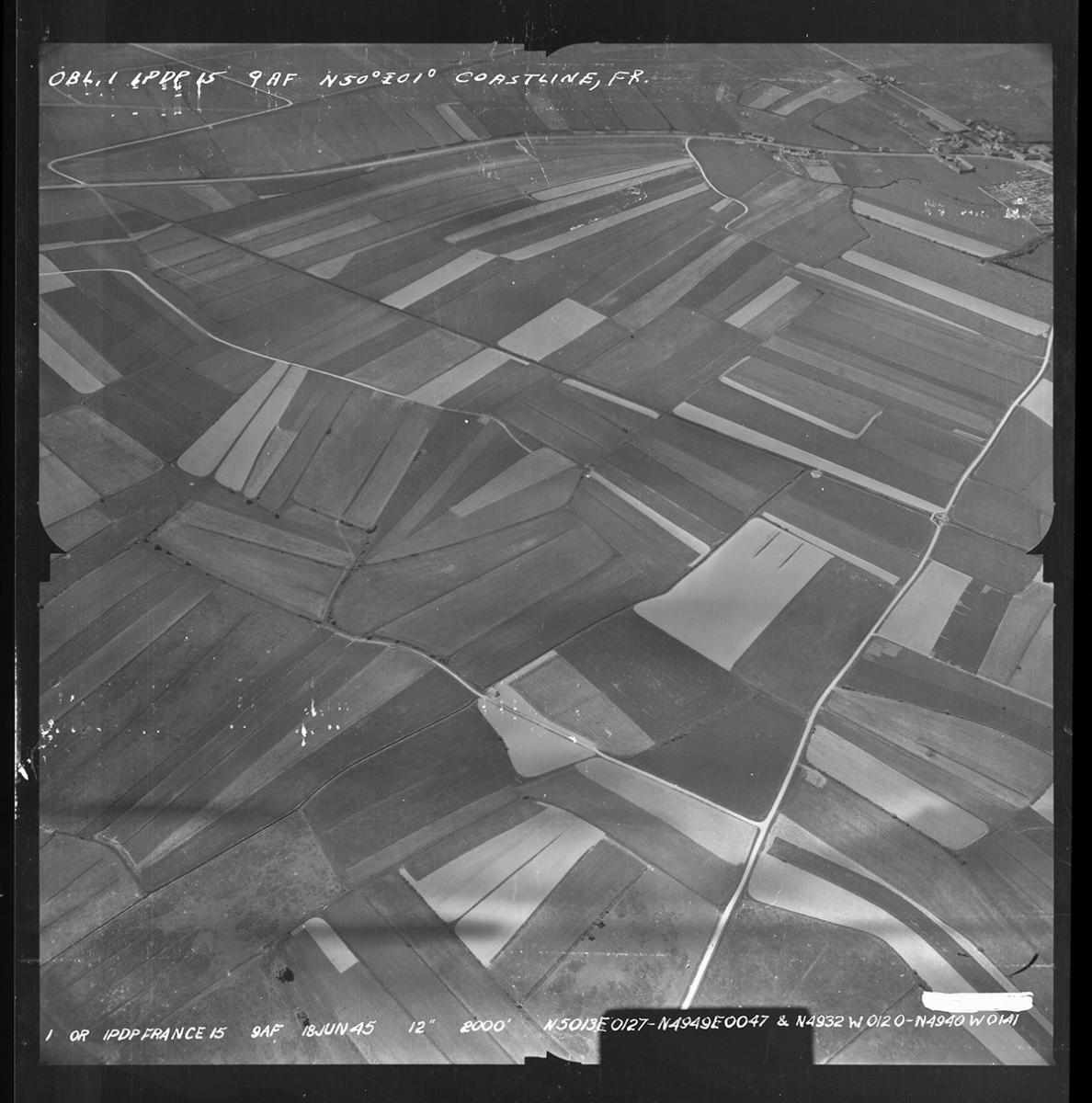 aerial photo of farmland