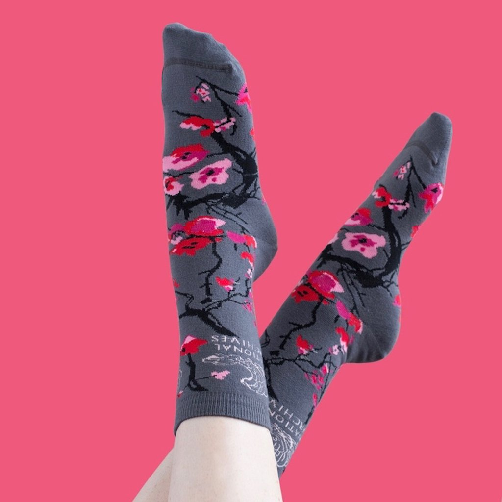 cherry blossom socks