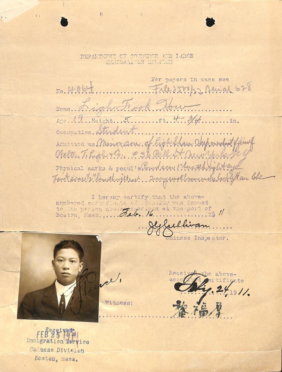 Chinese exclusion record