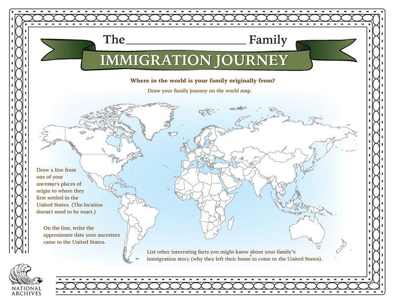 Immigration journey certificate