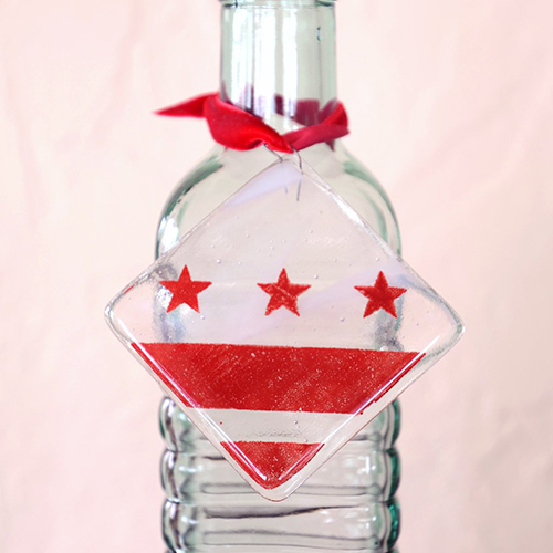 bottle and DC flag ornament