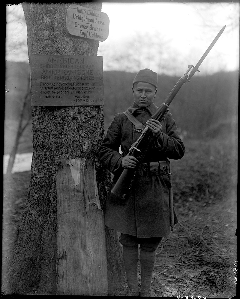 Native American soldier