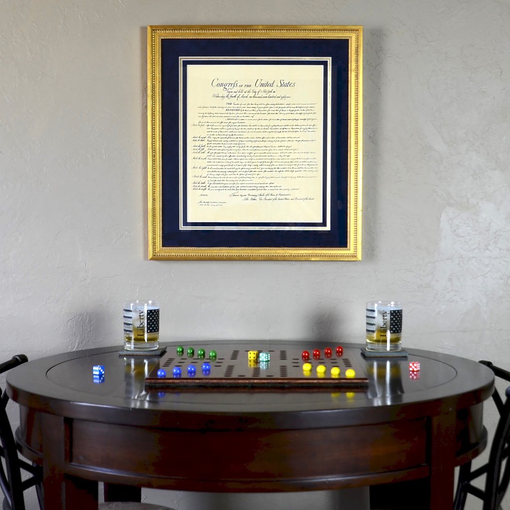 Framed reproduction of the US Constitution