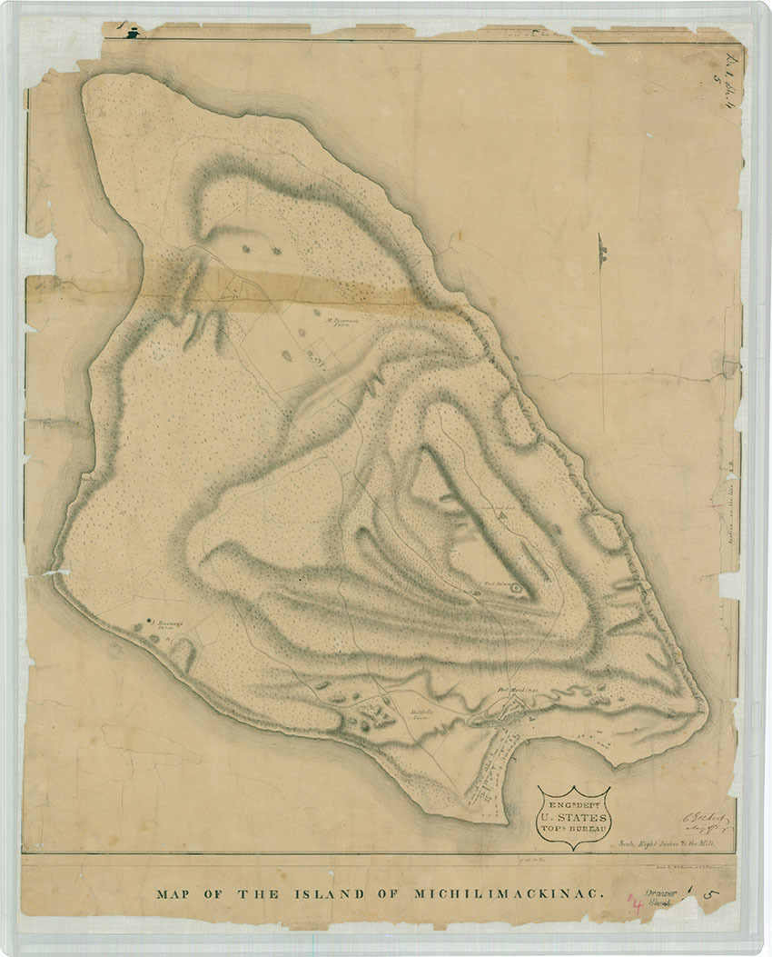 Map of the Island of Michilimackinac