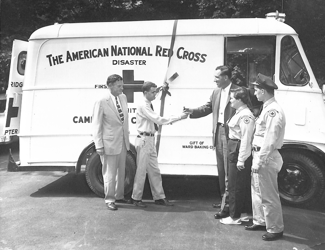 Red cross truck