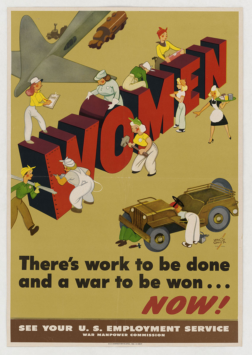 war work poster from World War II