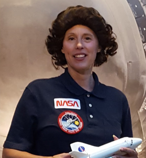 Sally Ride impersonator