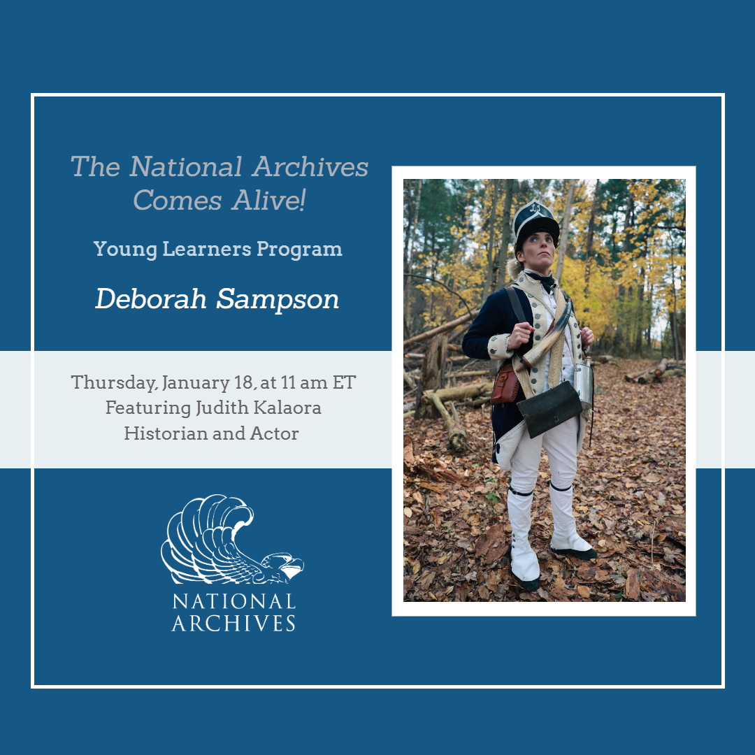 Announcement for Young Learners Program on Deborah Sampson