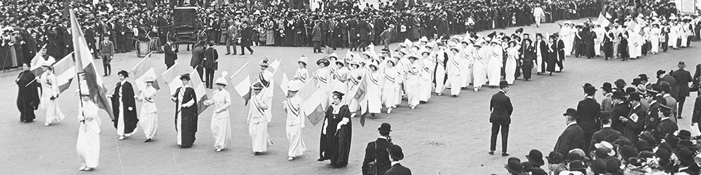 Women's suffrage march