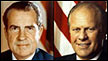 Portrait of Richard Nixon and Gerald R Ford