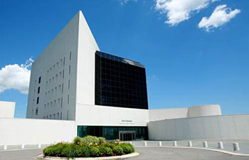 Exterior of Kennedy Presidential Library and Museum