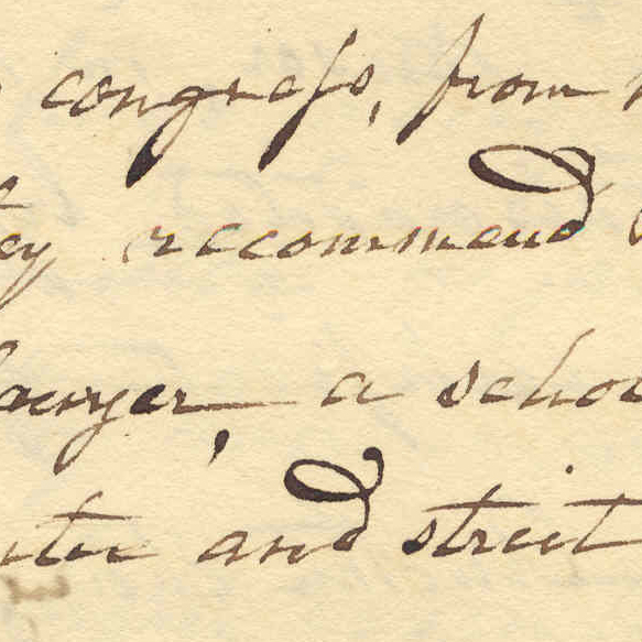 Detail of a line in a recommendation of a presidential appointee
