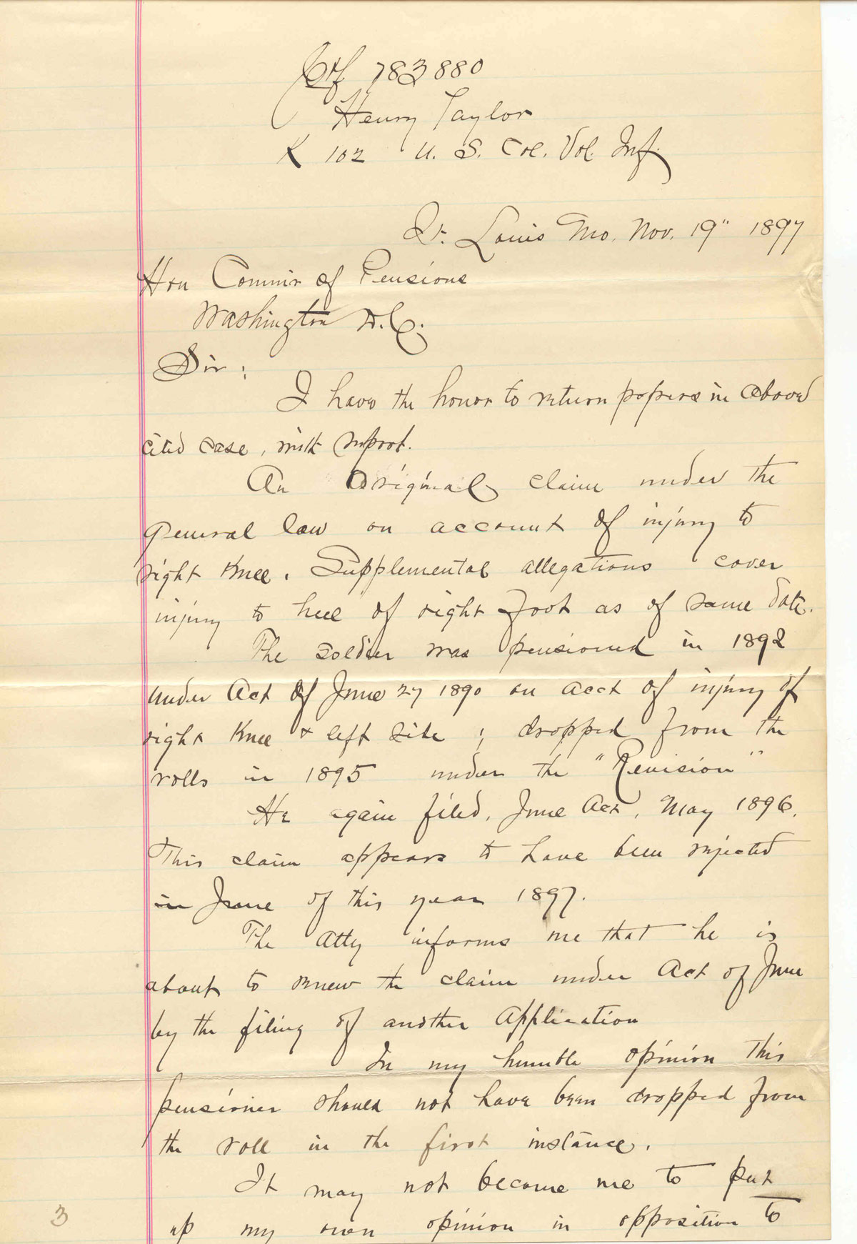 letter, page 1