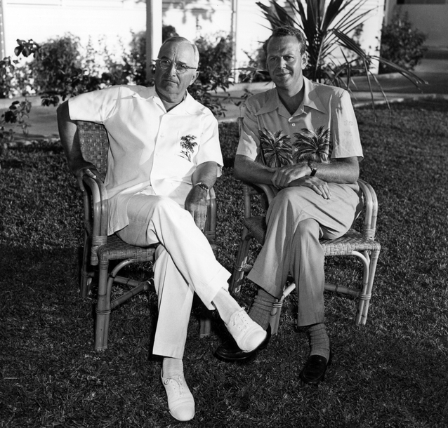 President Truman with adviser Clark Clifford, ca. 1949